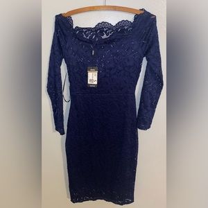 Miusol Womens Lace Slim Cocktail Pencil Dress Size: Small